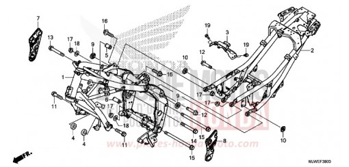 FRAME BODY CBR500RAG de 2016